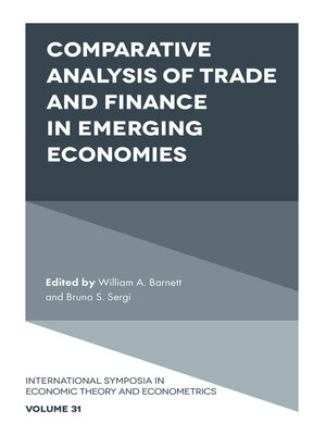 cover image of Comparative Analysis of Trade and Finance in Emerging Economies